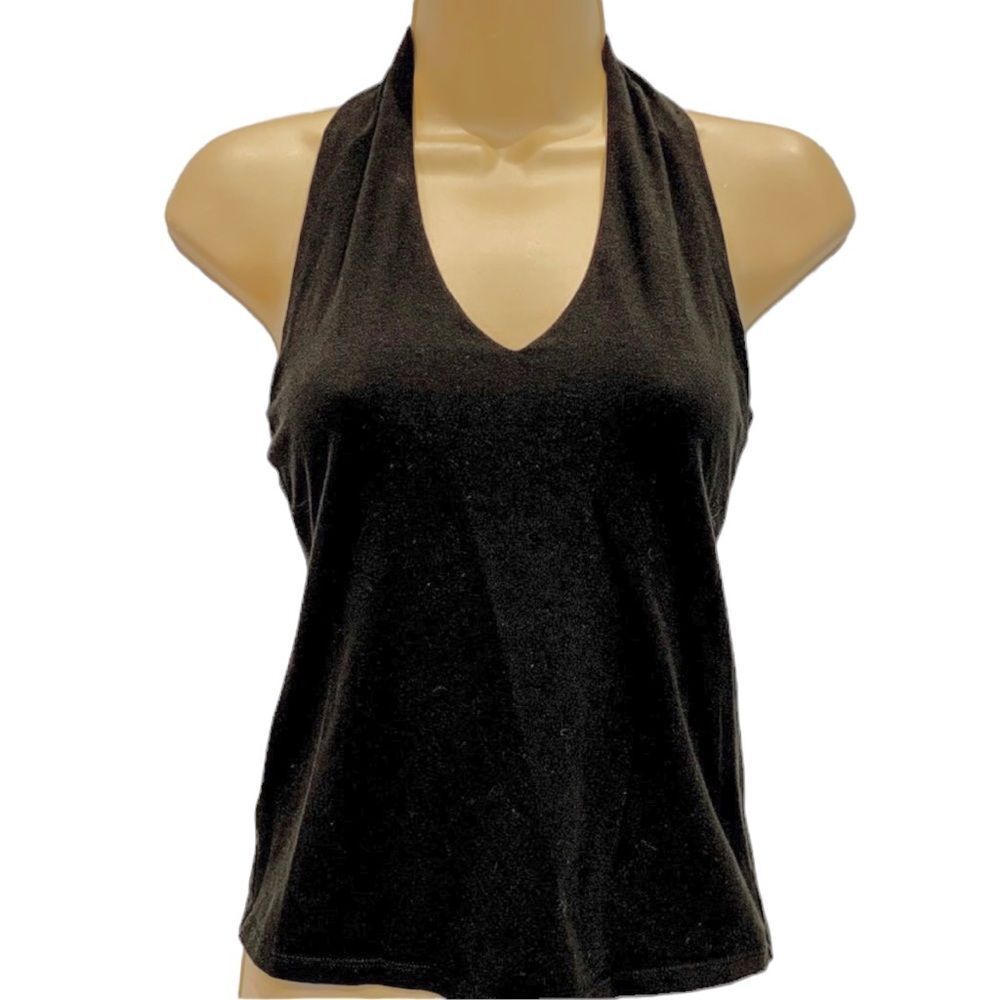 Ann Taylor Black Halter Top S